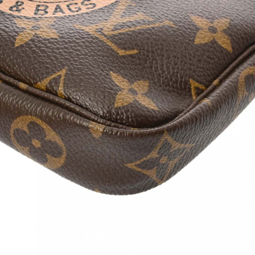 LOUIS VUITTON Authentic Brown Monogram Canvas Pochette Pouch - Picture 8 of 11